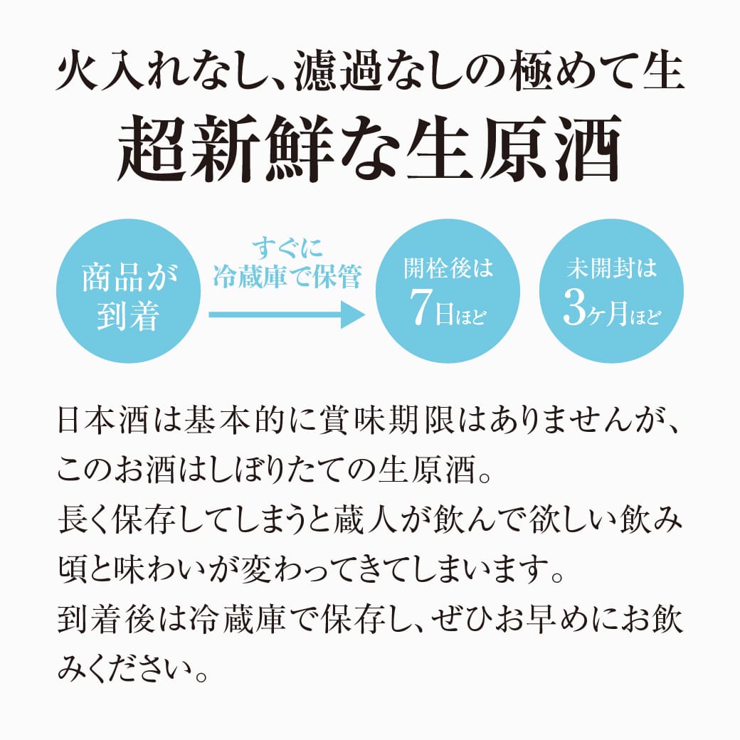 雪どけひそかに刻々と山恵錦 純米吟醸 生酛 あらばしり