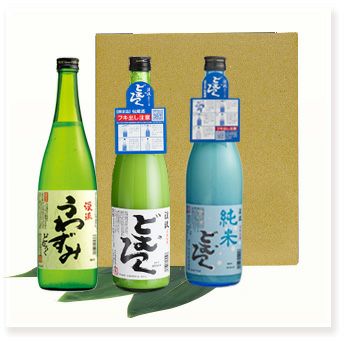 どむろく・にごり酒 【にごり酒3種飲み比べセット】渓流 うわずみ どむ