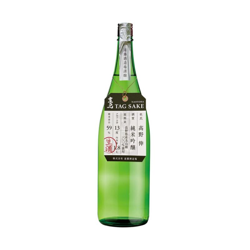 直虎 TAG SAKE 純米吟醸 生原酒 1800ml | 遠藤酒造場